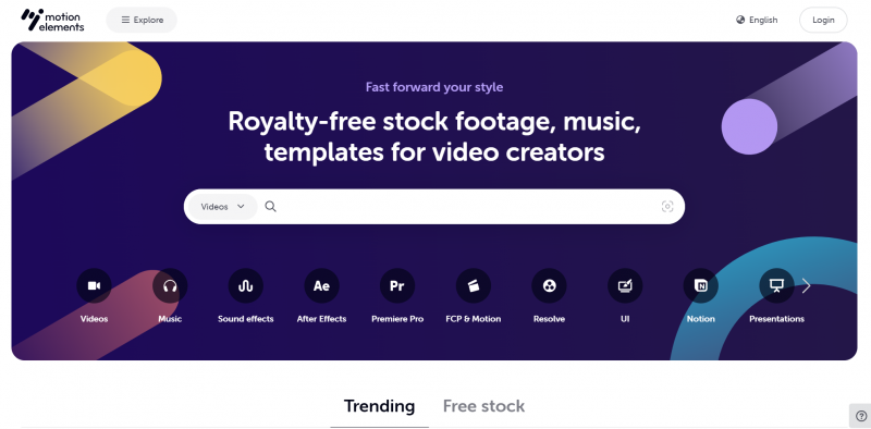 motionelements main page